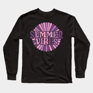 Pink Summer Vibes Long Sleeve T-Shirt